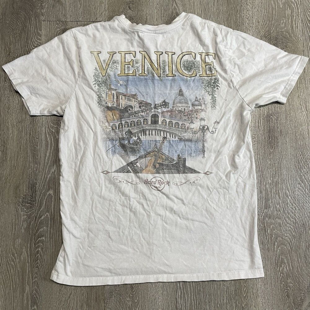 Hard Rock Cafe Venice Men's White City Tee Size L
